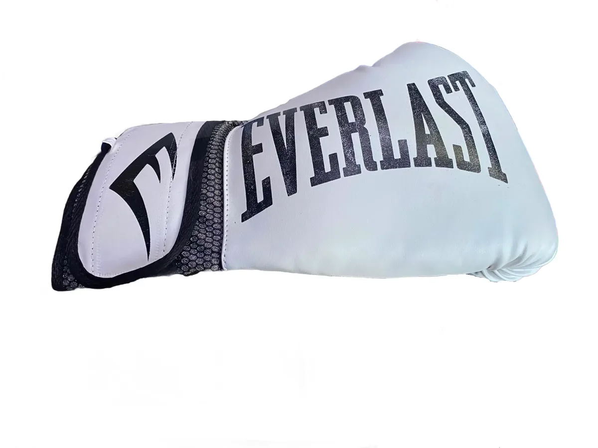 Guantes de Boxeo Everlast 14 oz Blancos con Negro