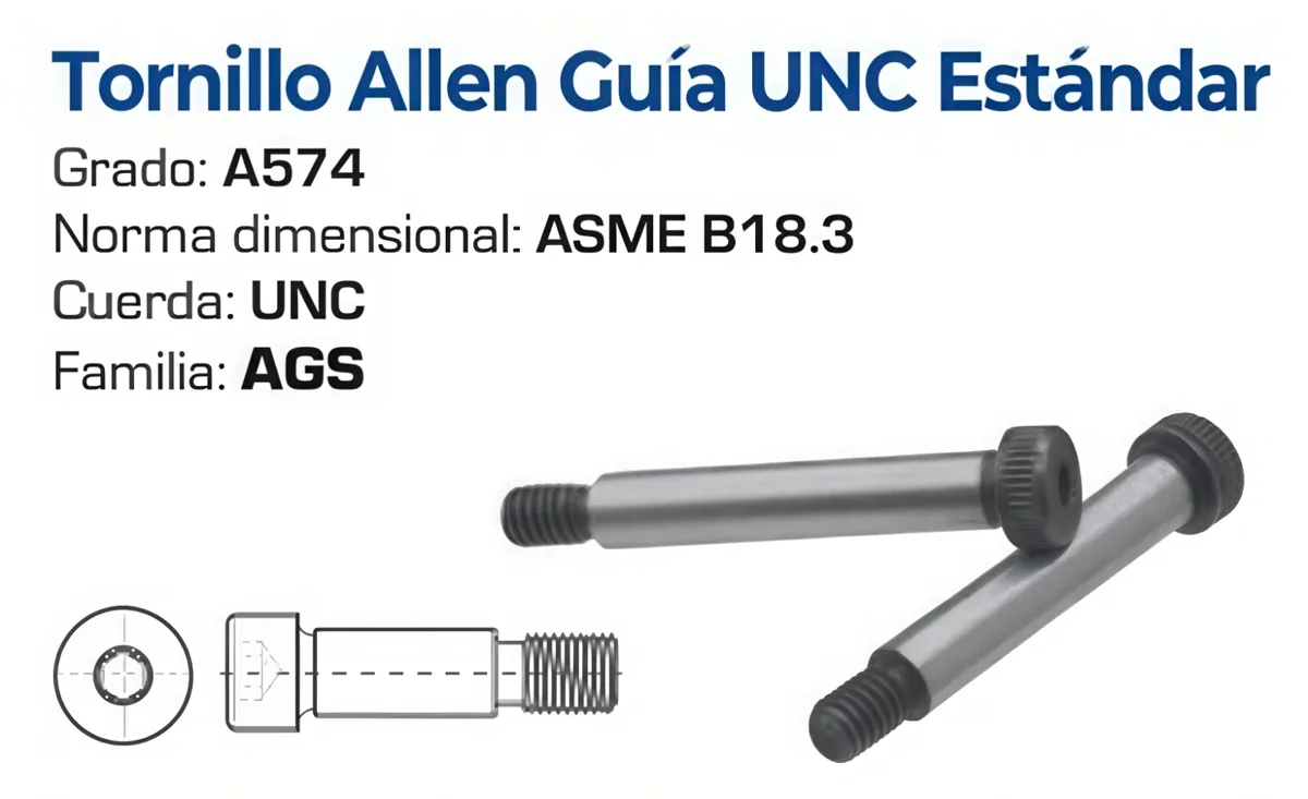 Tornillo Allen Guía UNC A574 – Varias Medidas