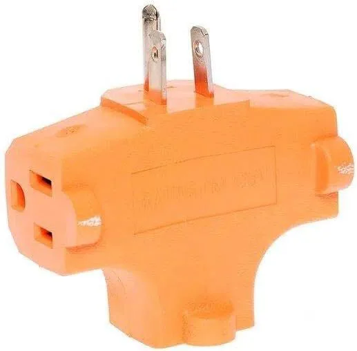ADAPTADOR TRIPLE NARANJA