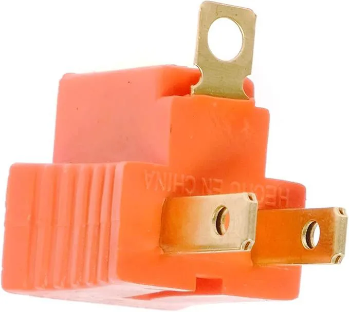 ADAPTADOR DE CLAVIJA NARANJA