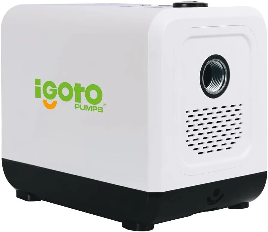 Igoto APF050 Bomba Presurizadora de Agua 1/2 HP Presión Constante Automática, Silenciosa, 127V, Ideal para Regadera, Casa y Tinaco para 10 Servicios
