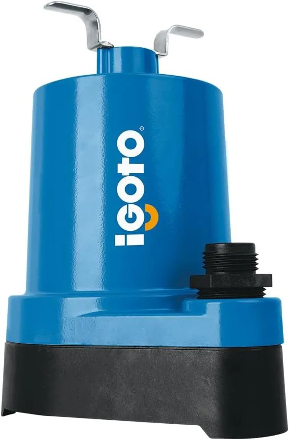 BOMBA SUMERGIBLE 1/6 HP ALTURA 8 MTS. PARA FUENTE IGOTO