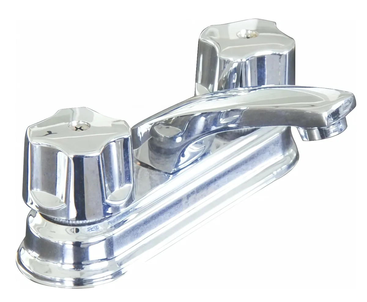 MEZCLADORA PARA LAVABO CUELLO METALICO 4" FIDIC