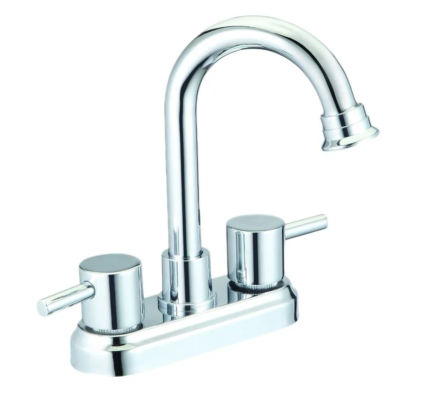 MEZCLADORA PARA LAVABO 1/4 VUELTA 4" FIDIC