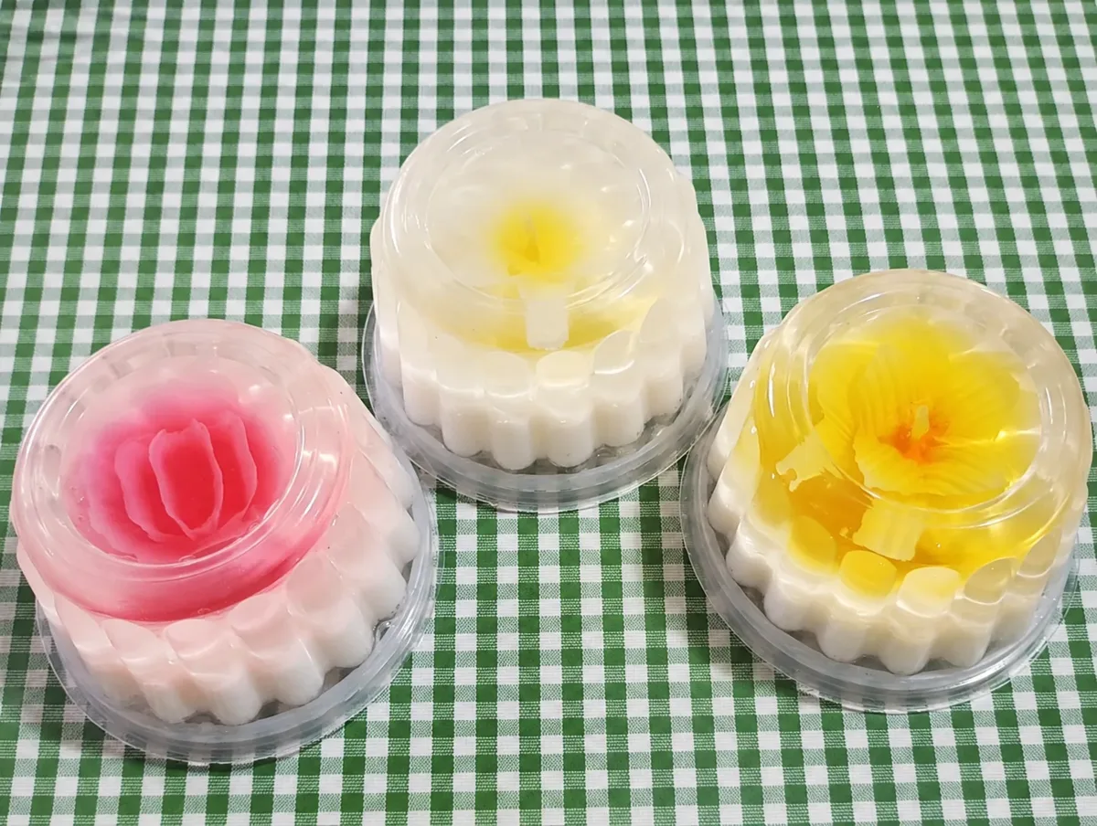 Gelatina de flor artística