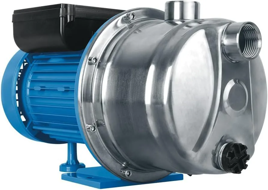 Bomba Jet 3/4 Hp, Cabezal y Flecha de Acero Inox, Implulsor de Plástico