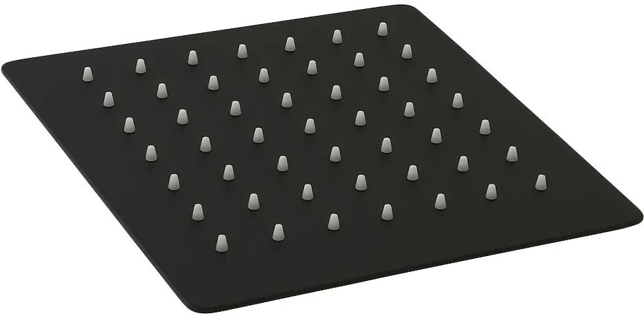 REGADERA CUADRADA 10"  ULTRA DELGADA NEGRO ACERO INOXIDABLE