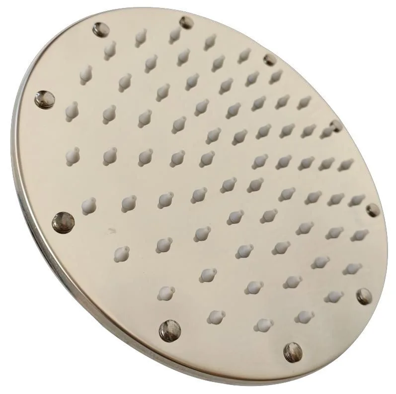 REGADERA REDONDA 4"  REMACHADA ACERO INOXIDABLE