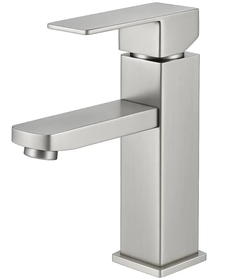 MONOMANDO CORTO PARA LAVABO ACERO INOX. 1026