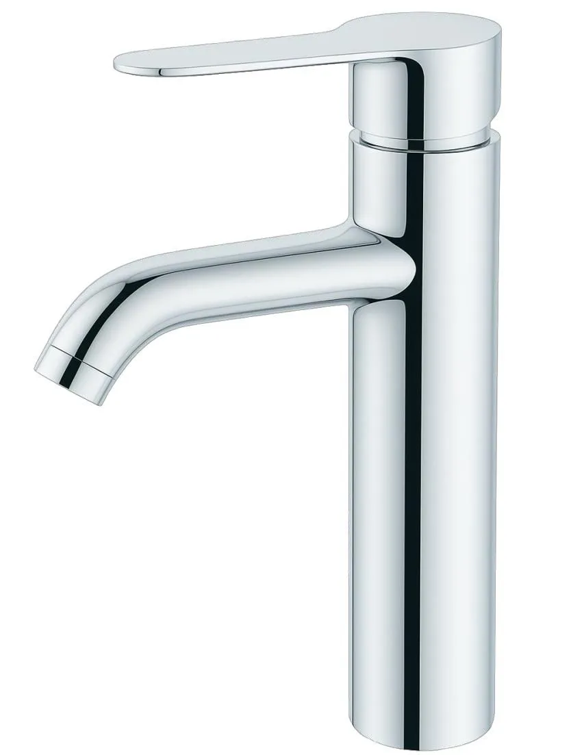 MONOMANDO ALTO PARA LAVABO ACERO INOX. 1041