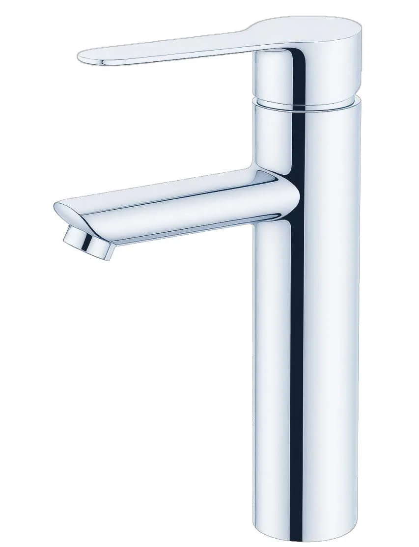 MONOMANDO ALTO PARA LAVABO | Acabado cromado |  Acero inoxidable