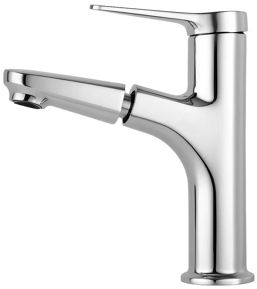 MONOMANDO PARA LAVABO ALTO CUELLO FLEXIBLE A. INOX