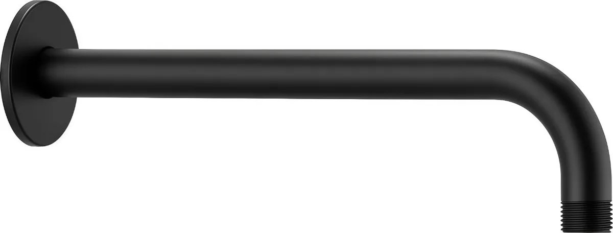 BRAZO DE DUCHA 50 CM RECTO NEGRO