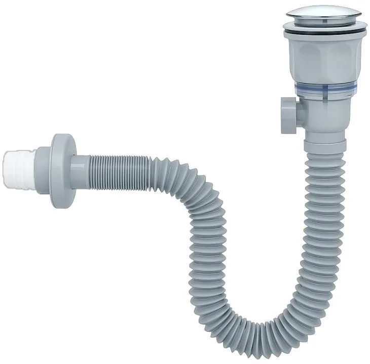 CESPOL PARA LAVABO | Valvula antiolores | Tubo flexible para desagüe de  1m | Salida de 1 1/4