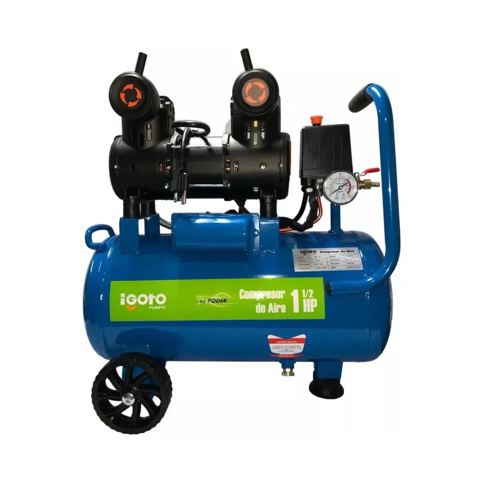COMPRESOR DE AIRE SILENCIOSO 24 LT IGOTO