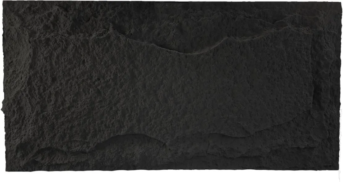 PANEL DE PARED PIEDRA  CALIZA  120M X 60CM NEGRA