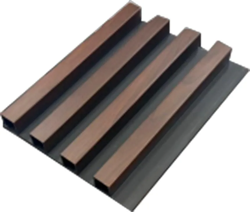 LAMBRIN DE PARED DE WPC CHOCOLATE/NEGRO (MADERA PLASTICA) DE  2.90CM*17CM 1PZ