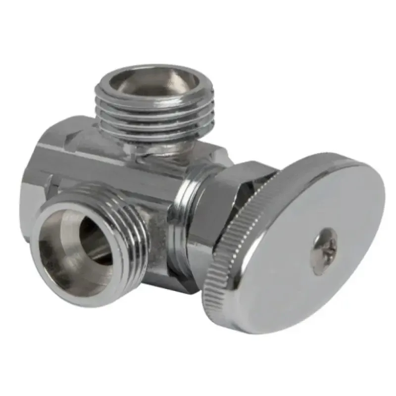 Llave Miber Angular Doble 1/2x1/2x1/2 Vp-d121212 Cromo